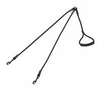 Double 2 Way Rope Dog Pet Lead Leash Handle Splitter Coupler Clip for Collar