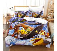(Double-200*200, 24) Pokémon Cartoon Bedding Single Double Quilt Cover 3D Cartoon