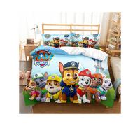 (Double-200x200cm, 6) Paw Patrol Team 3D Bedding Single Double Down Children's Quilt Cover Set