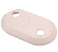 Double 22mm PVC White Radiator Plastic Water Pipe Cover Collar Rose