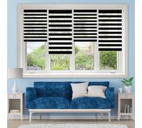 Double 52 x 100 cm No Drill Black Fabric Privacy Protect for & Doors Slish Room Darkening ains at