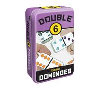 University Games Double 6 Dominoes Tin