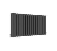 (Double, 600x1003mm) Anthracite Central Heating Oval Column Radiators