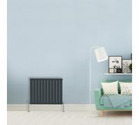 (Double-600x748 mm) NRG Flat Panel Column Designer Radiator Heater Central Heating Rads Anthracite