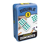 University Games Front Porch Classics Double 9 Dominoes in a Tin, Multicolor