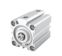 Double Action Aluminium Alloy Pneumatic Cylinder - Compact Thin Cylinder with 5-100mm Stroke and 16-100mm Bore Sizes(45mmx40mm)