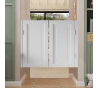 Double-Action Saloon Doors, 180° Swing Cafe Doors, 2-Paneled Batwing Door for Interior Use, Ideal for Home and Business