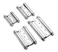 Double Action Spring Hinge 2Pcs Double Opening Door Hinge Automatic Closing Thickened Spring Silent Hinges with Inner and Outer 3/4/5/6inch(Single Spring 4 inch)