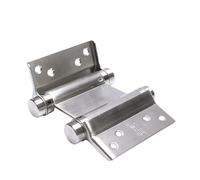 Double Action Spring Hinge Double Opening Spring Stainless Steel Two Way Hinge Cowboy Door Garden Fence Wooden Automatic Closing(201-3 in-Silver)