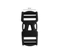 Double adjustment buckle VAUDE 20 mm Noir TU