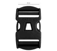 Double adjustment buckle VAUDE 38 mm Noir TU