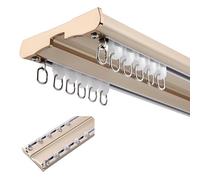 Double ain Ceiling Track Sliding ain Rod 10.5FT d Aluminum Divider Bar for Living Room Dining Room Doors Quiet 320cm