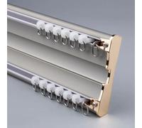 Double ain Track Aluminum Ceiling Mount Silence ain Rafor Living Room Office Home Bathroom Room Divider Noise Reduct & Smooth