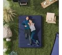 Outsunny Double Air Bed Inflatable Mattress, 195 x 140 x 10cm, Blue, Blue