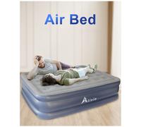 Alivio Inflatable Air Bed With Built-In Electric Pump, Double Air Mattress 152 X 203Cm