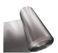 Double Aluminium Bubble Insulation Foil Self-adhesive Insulation Heat Reflective Radiator Insulation Foil Saves Energy & Money Loft, Attic, Garage, Shed, Hutch, Kennel, Campervan, Greenhouse(1mx10m)