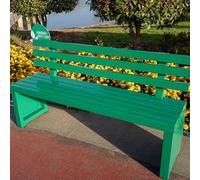 Double Aluminum Alloy Bench for 2 People HeavyDuty Metal Frame Outdoor Garden Seat Ideal for Entryway Green 120x40x45cm (47.2x15.7x17.7in)