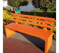 Double Aluminum Garden Bench for Two HeavyDuty Steel Frame Outdoor Seating Entryway Furniture 120x40x45cm (47.2x15.7x17.7in) Durable & Stylish