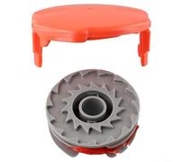 Double Autofeed Spool and Line with Spool Cap Cover for Flymo String Trimmers - Compatible with Contour, Power Trim, Mini Trim, Multi Trim & Speedi