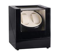 Double Automatic Watch Winder Boxes With Silent Motor, 5 Mode,AC Or Battery Powered,B