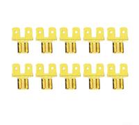 Double-Back Spade Connector 10-Pack, Copper Lug Double-Ended Insert Brass Terminal Block, Bidirectional Wire Terminal