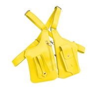 Double Bag Under Armpit, Secure Anti-Theft Equipment Carrier | Double Bag | for Travel Sport Hiking School Work Silver Passport, Yellow, Se référer au descriptif, Refer to