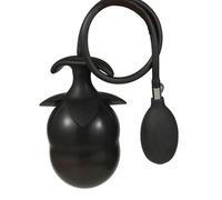 Double Ball Bead Inflatable Anal Plug with Built-in Solid Column Silicone Expanding Anal Plug with Anchor Base Adult Sex Toy