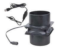 Double Ball Bearing USB Inline Duct Exhaust Fan 4500RPM Motor for Printer Enclosures Pet Houses Kitchen Ventilation ABS Duct Blower with Removable Design
