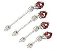 Double Ball Floating Switch Stainless Steel Liquid Level Sensor for Water Tank Fish Pond Fuel Control High Low Alarm 304 SUS 100-500mm Length Range(500mm)