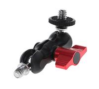 Double Ball For Head Shoe Mount Adapter Arm 1/4" Screw Portable Phone Protective Gear Set Adult