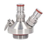 Double Ball Lock Mini Keg Dispenser, Stainless Steel Mini Beer Keg Spear Brewing Accessory Beer Dispenser for 2L 3.6L 4L 5L 10L Mini Keg