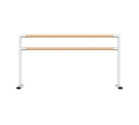 Double Ballet Barre Portable Free-Standing Stretching Bar for Dance Workout and Exercise at Home