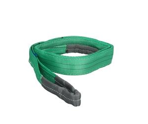 Double Band Flat Sling 2 kg. Safety Factor 7:1, Length: 2 Metres Width 6 cm. 100% Polyester. Colour Green