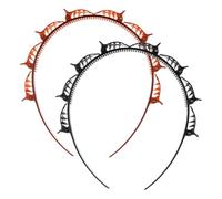 Double Bangs Hairstyle Hairpin, 2-Piece Korean Braided Headband, Non-Slip Twist & Clip, Double Layer Plait - Black & Brown