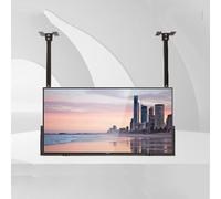 Double Bar Lifting Tilt Tv Bracket- Adjustable Ceiling Lcd Mount Bracket, Suitable For 50-100 Inch Large Led Screens, Vesa 900X600Mm,H2.5M