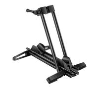 Double Bar Stand - Secure Indoor Parking With Adjustable Bracket | Folding Garage Rack For All Bikes | Perfect For Bicycle Scooter Storage - Double-Pole Display Rack Fixed Foot