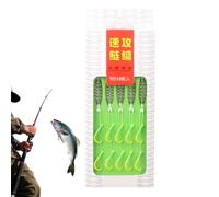 Double Barb Fishing Hooks, Replacement Freshwater Hooks - Accessories Fixing Lures for Night Fish Optimized Visibility