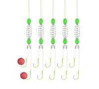 Double Barbillon Fishing Hooks - Neon Natural Bait Holders, Durable and Accurate Night Fishing Accessories for Adults and Beginners in All