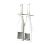 Double Barrel Grape Slicer, Stainless Steel Fruit Cutter for Tomatoes | Stainless Steel Blades, Dual Plunger Slicing, Toddler Snacks, Compatible With Grapes White