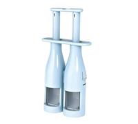 Double Barrel Grape Slicer, Stainless Steel Fruit Cutter for Tomatoes | Stainless Steel Blades, Dual Plunger Slicing, Toddler Snacks, Compatible With Grapes Blue