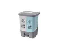 Double Barrel Recycle Waste Bin, Sturdy 2-in-1 Indoor and Outdoor Garbage Can for Efficient Waste Management