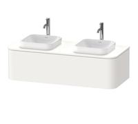 Double Basin Cabinet Duravit Happy D.2 Plus 1 drawer 1300mm Super Mat White HP4943B8484