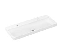 Double Basin Hansgrohe Xelu Q 2 SmartClean holes 1200x480x80 mm White