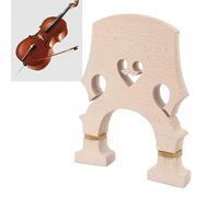 Double Bass Bridge, Adjustable Brass Screw, Premium Maple Wood, Easy Installation, Violin Part, Perfectly Replacement, Enhance Performance, for Stability and Intonation (1/2)