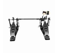 Double Bass Drum Pedal, Zinc Aluminum Professional Drum Foot Kick Firm Grip Stable Powerful Operation Double Drum Step for Kick Drum Set and Electronic Drums