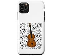 Double Bass Musical Notes Bassist Music Score, Jazz Musician Case for iPhone 11 Pro Max
