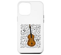 Double Bass Musical Notes Bassist Music Score, Jazz Musician Case for iPhone 12 Pro Max