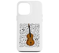 Double Bass Musical Notes Bassist Music Score, Jazz Musician Case for iPhone 13 Pro Max