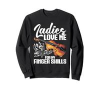 Double Bass Player Band Musician Ladies Love Contrabass Sweatshirt