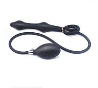 Double Bead Inflatable Anal Plug Sex Anal Plug Metal Long Large Anal Trainer Adult Toy Female Masturbation Butt Plug Trainner Toy